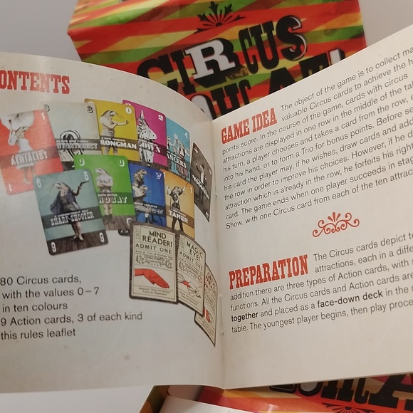 Circus Flohcati 2016 Card Game 2nd Edition COMPLETE RARE COLLECTIBLE - Picture 12 of 16